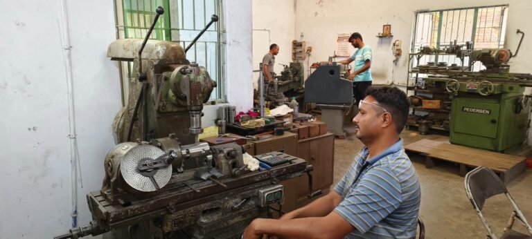 Inside the workshop