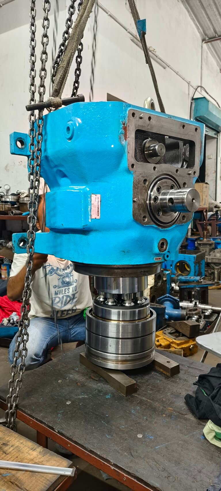 Inside the workshop