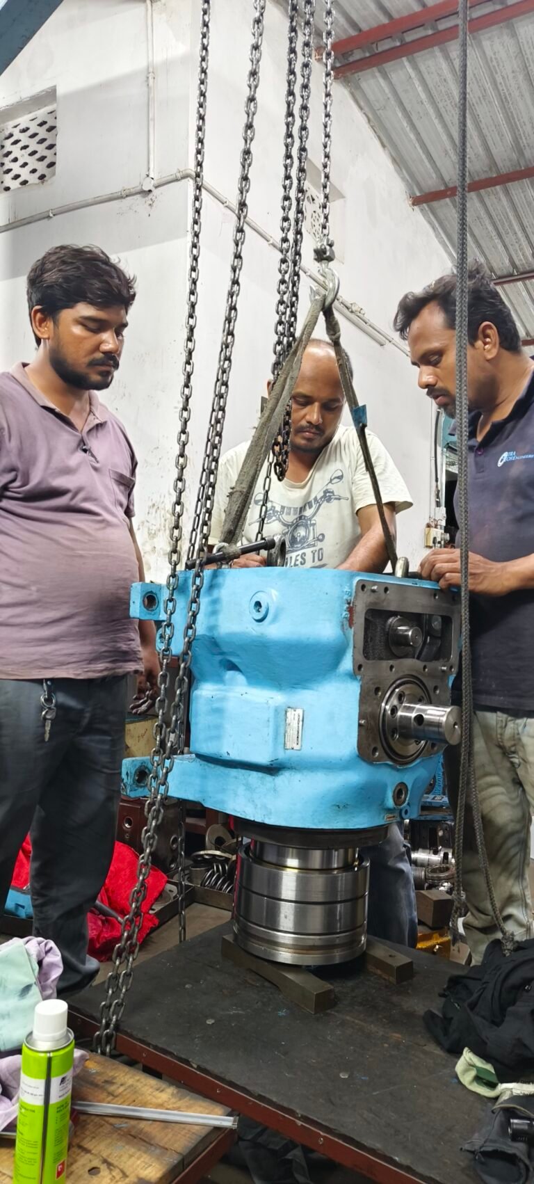 Inside the workshop