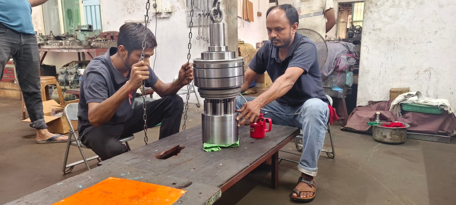 Technicians at work