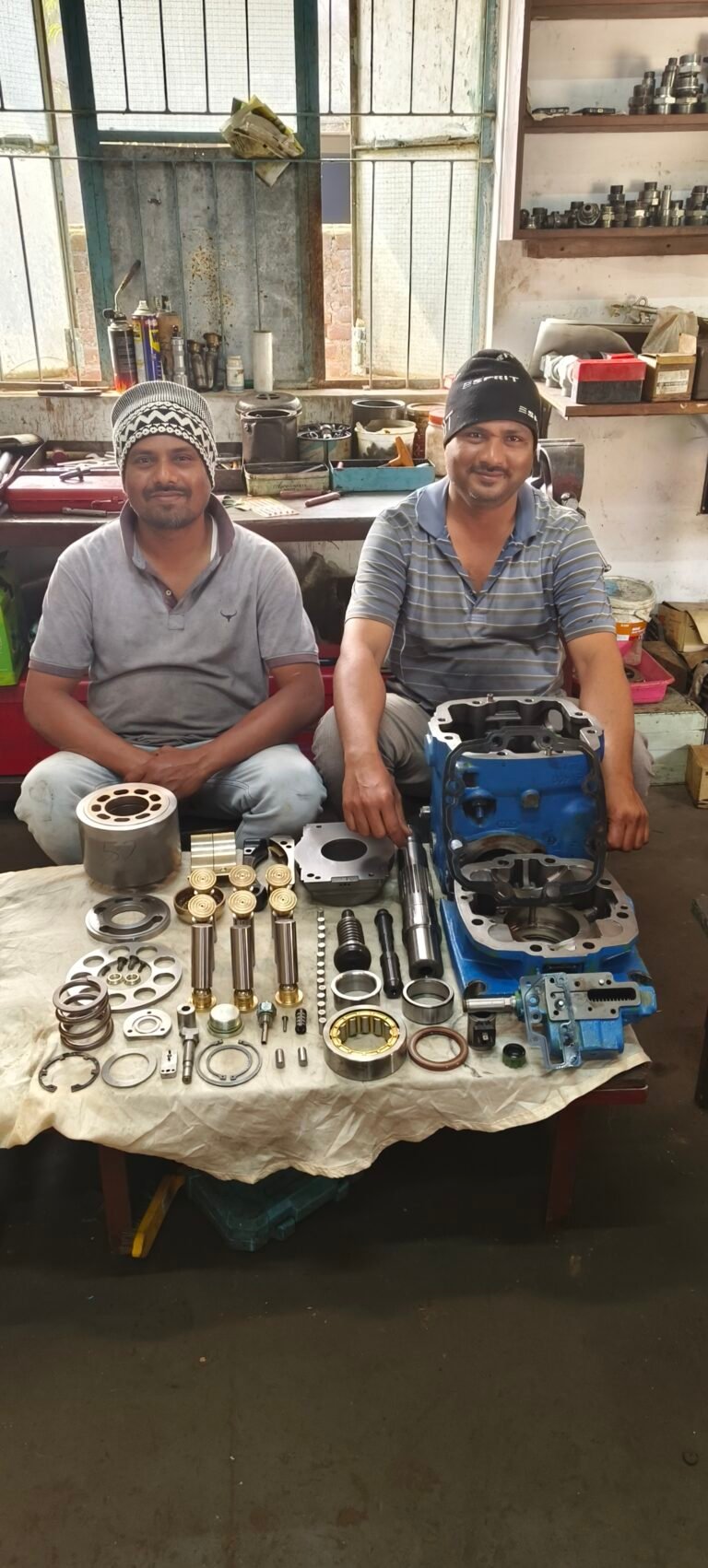 Inside the workshop